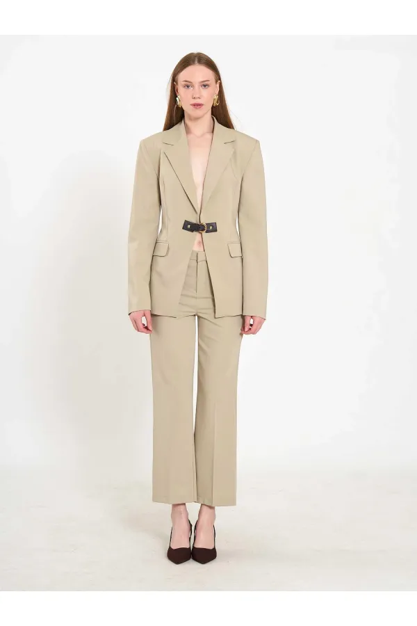 131066 Stella Jacket with Front Belt Buckle