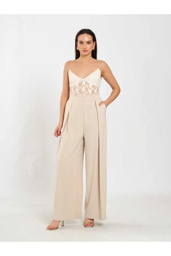 031635 A pileli Bol Paça Pantolon