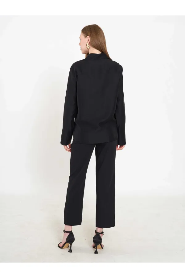 080820 Tencel Shirt with Lace Details