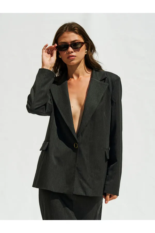 130984 Veste blazer à un bouton