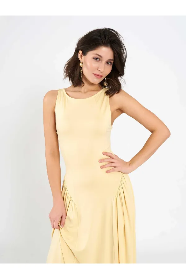 111717 Sleeveless Midi Dress
