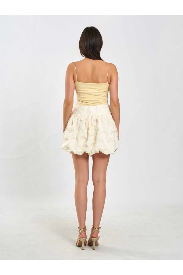 041166 Balloon Skirt with Waist Bodice
