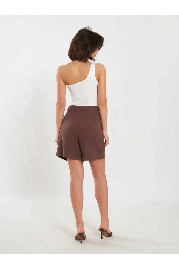 010875 Single Pleated Shorts