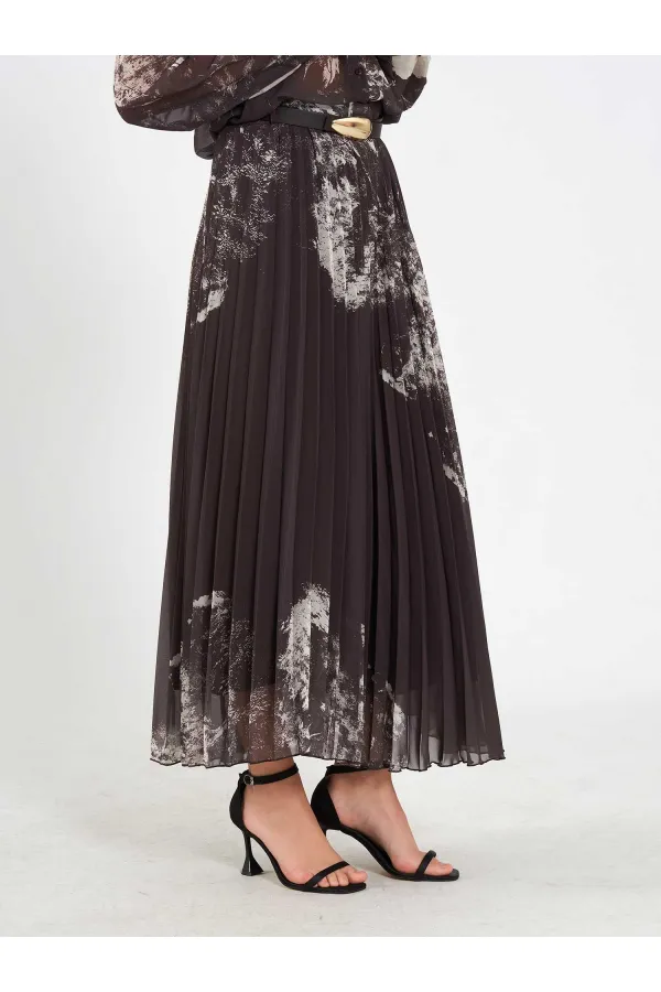 041189 Suluboya Efektli Piliseli Etek