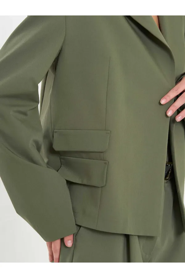 Veste oversize à épaules larges 131044