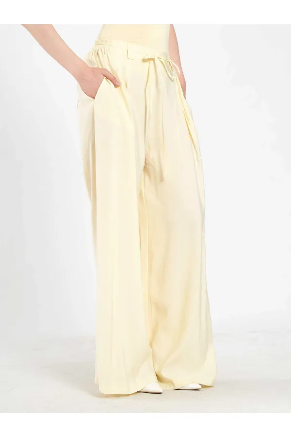 031678 Elastic Waist Detail Belted Trousers 031678 Elastic Waist Detail Belted Trousers
