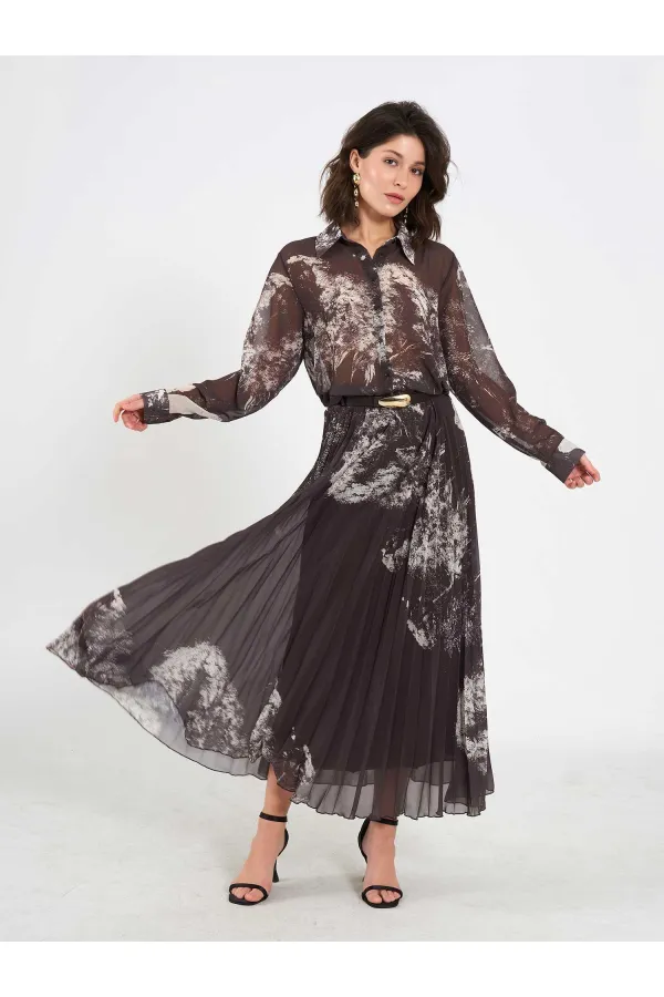 Chemise en mousseline effet aquarelle 080813