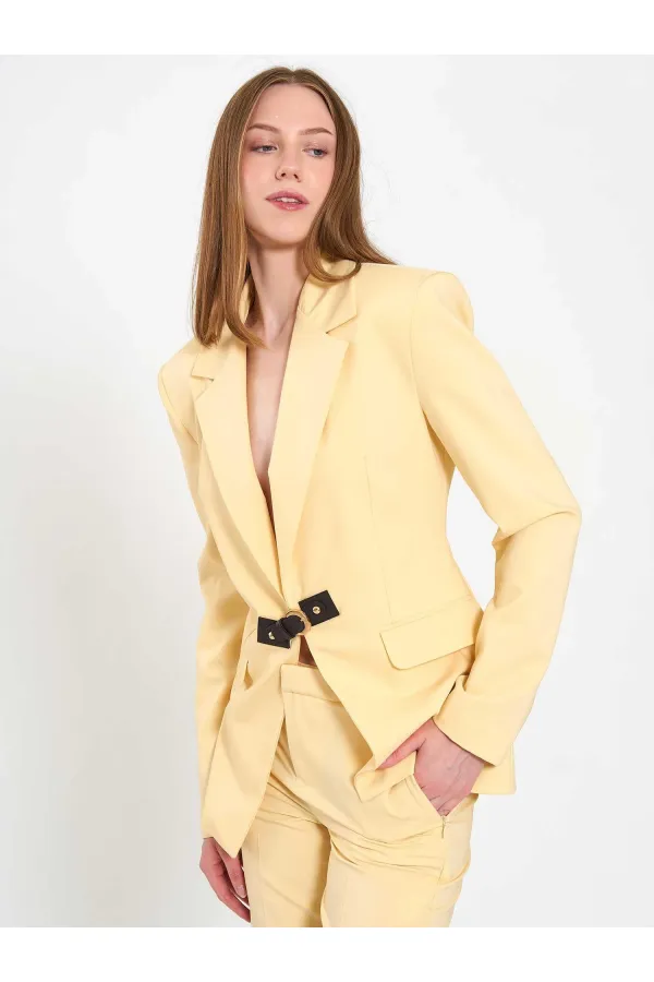 131066 Stella Jacket with Front Belt Buckle