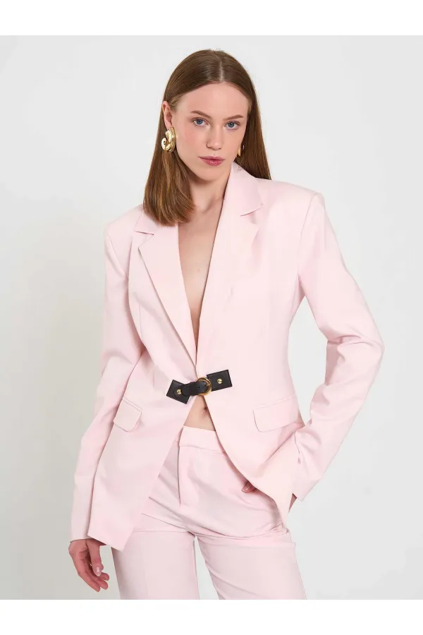 131066 Stella Jacket with Front Belt Buckle