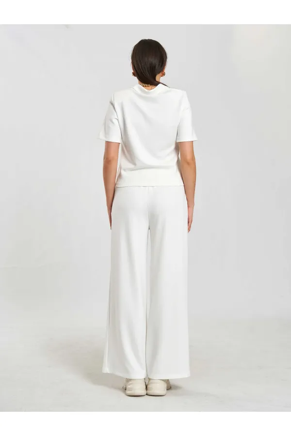 Pantalon à taille élastique 031628