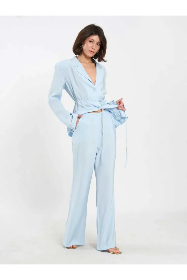 Pantalon à ceinture droite 031663