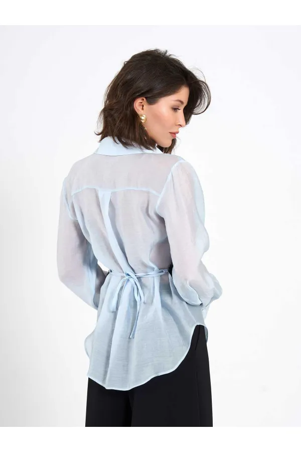 080812 Dantel Detaylı Gömlek