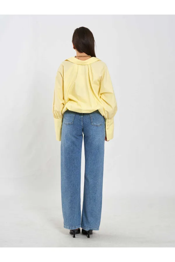 080795 Balon Poplin Gömlek