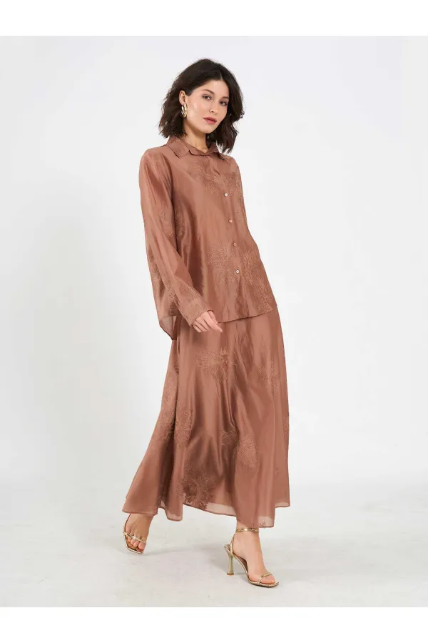 Chemise oversize brodée 080781