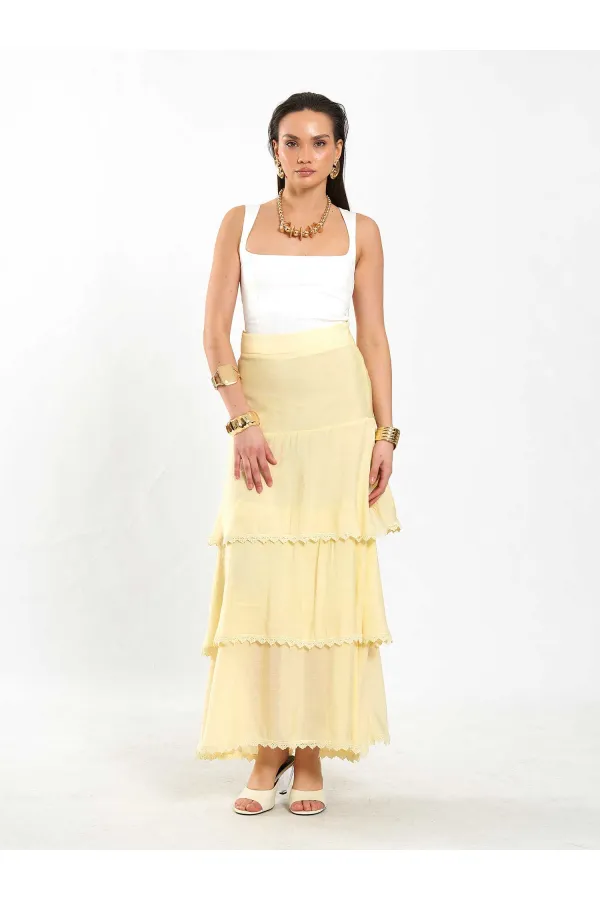 Jupe à volants superposés 041040