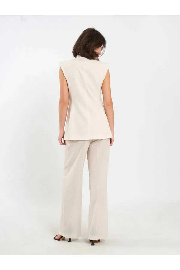 Gilet matelassé à un bouton 120736