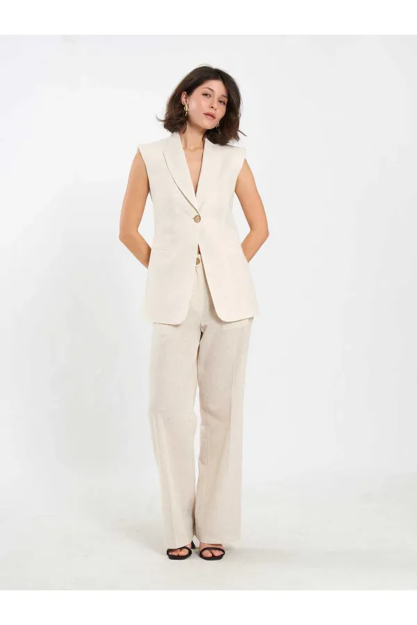 Gilet matelassé à un bouton 120736