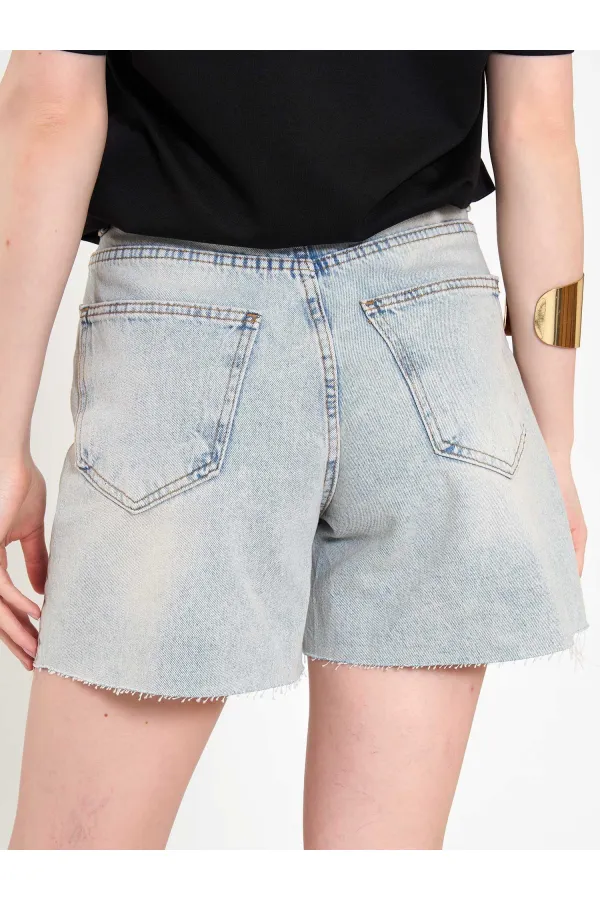010877 Denim Mini Shorts