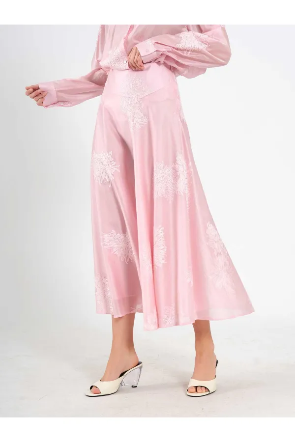 041192 Volanlı Midi Etek