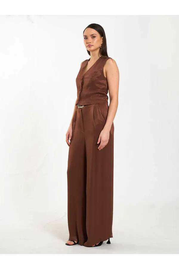 031624 Belt Detail Single Pleat Trousers