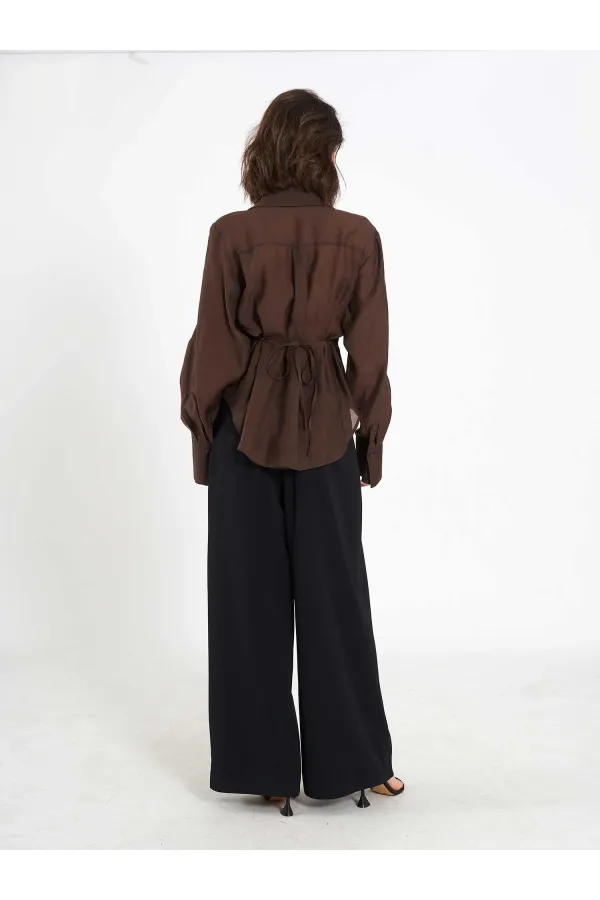 080812 Dantel Detaylı Gömlek