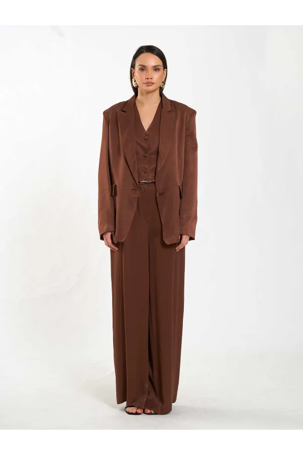 131055 Veste oversize à un bouton