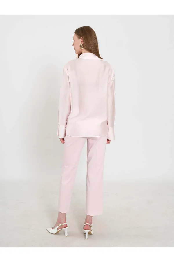 080820 Tencel Shirt with Lace Details