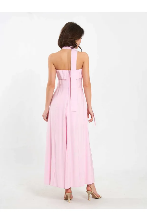 111706 Strapless Dress with Slit