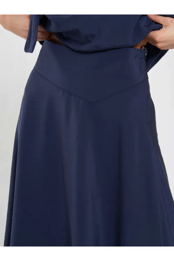 Jupe midi à volants 041162