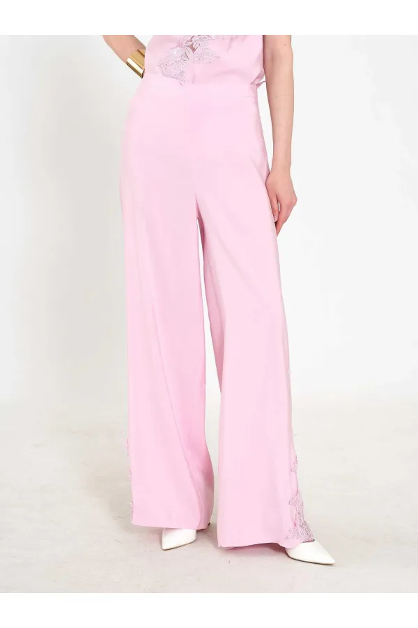 220657 Lace Detail Top and Bottom Set