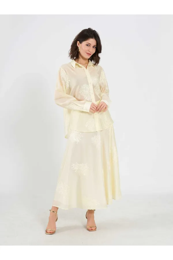 Chemise oversize brodée 080781