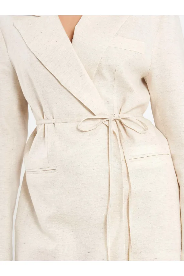 131052 Oversize Jacket with Belt