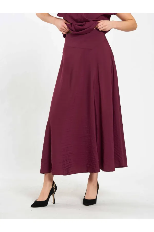 041162 Ruffled Midi Skirt