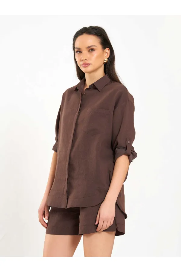 080783 Skirt-Framed Shirt