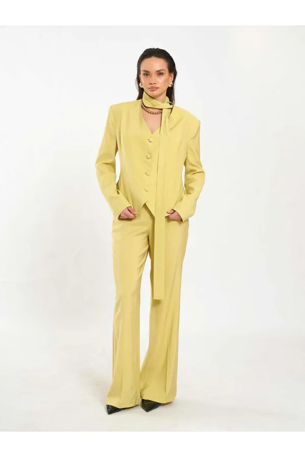 131049 V-neck Shawl Jacket