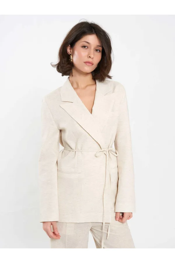 131052 Oversize Jacket with Belt