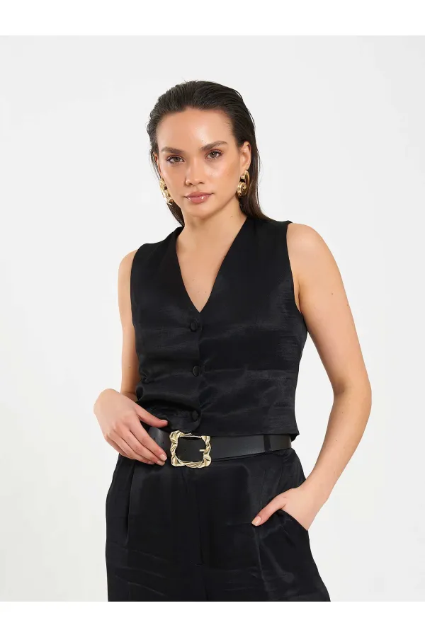 120734 Basic Saten Yelek