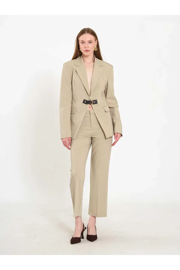 131066 Stella Jacket with Front Belt Buckle