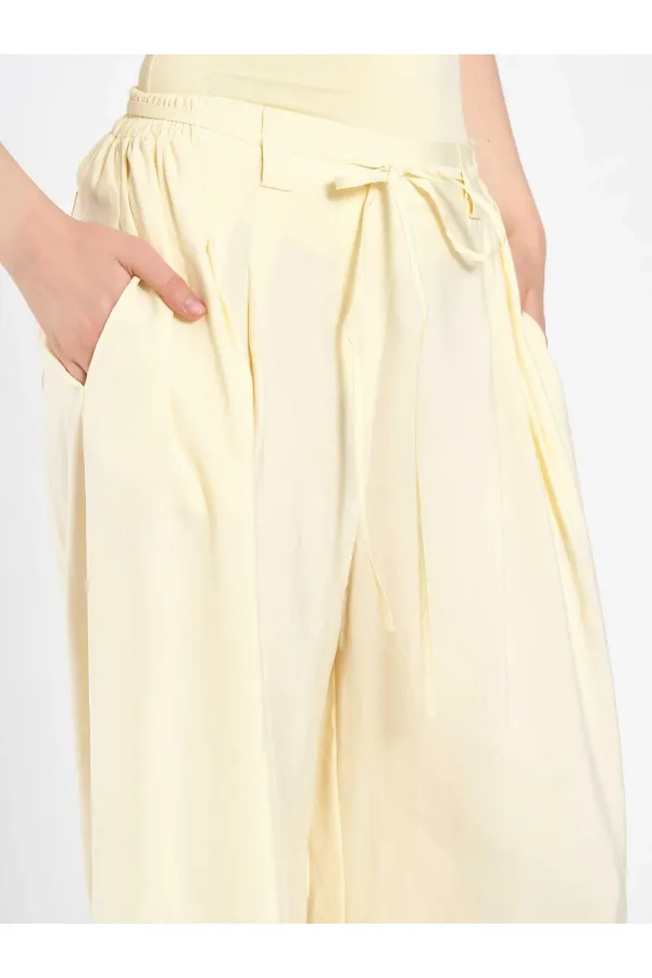 031678 Elastic Waist Detail Belted Trousers 031678 Elastic Waist Detail Belted Trousers