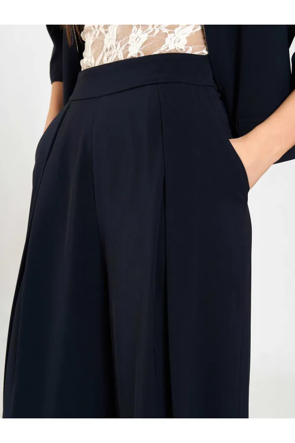 031635 A pileli Bol Paça Pantolon