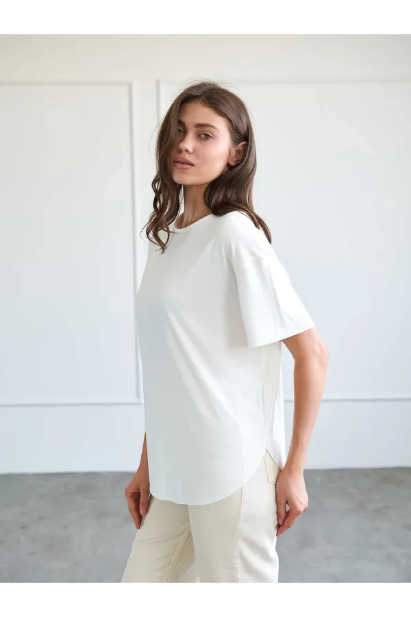 050746 Kısa Kollu Örme T-shirt