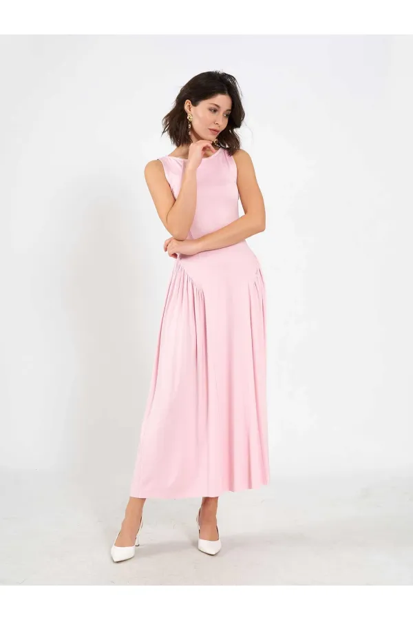 111717 Sleeveless Midi Dress