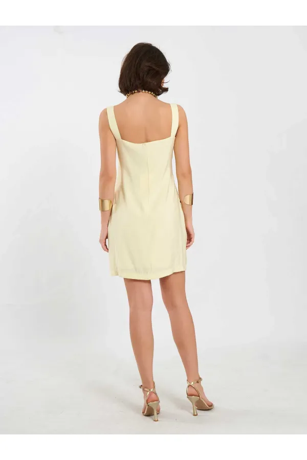 Robe courte boutonnée 111707