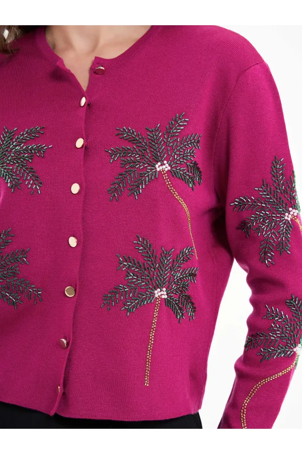 150525 Palmiye Boncuklu Hırka