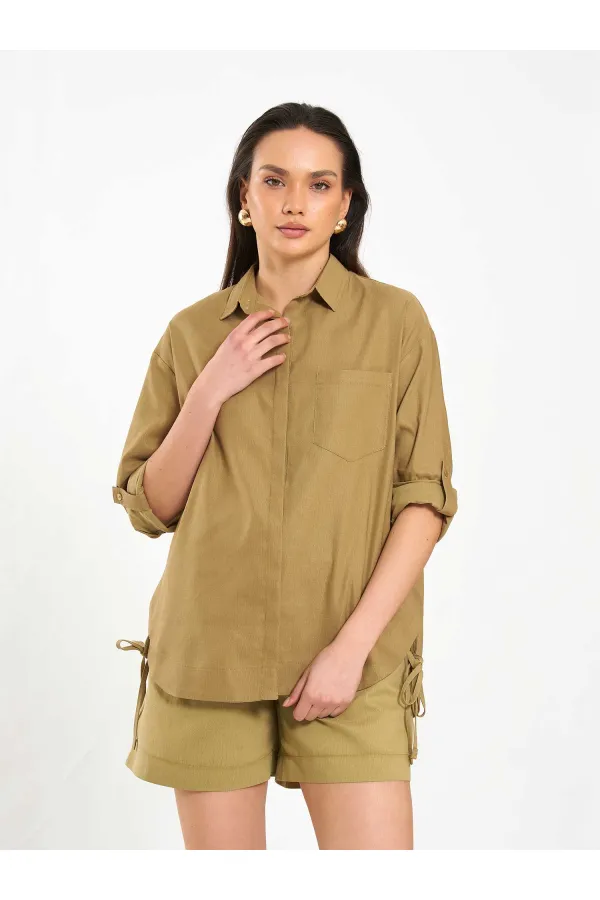 080783 Chemise à jupe encadrée