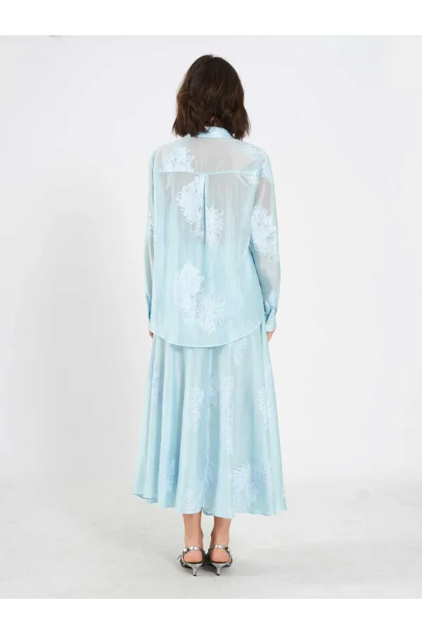 Chemise oversize brodée 080781