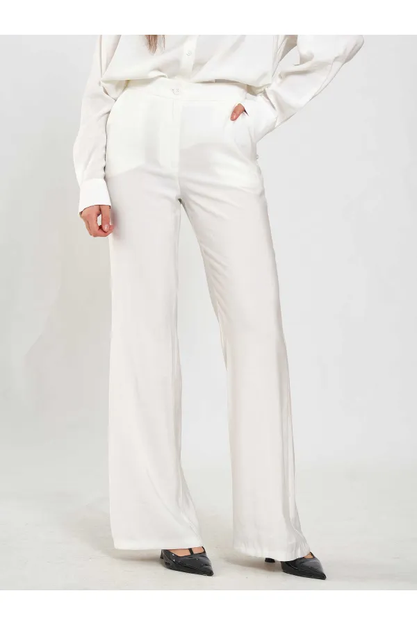 031651 Düz Kemer Pantolon