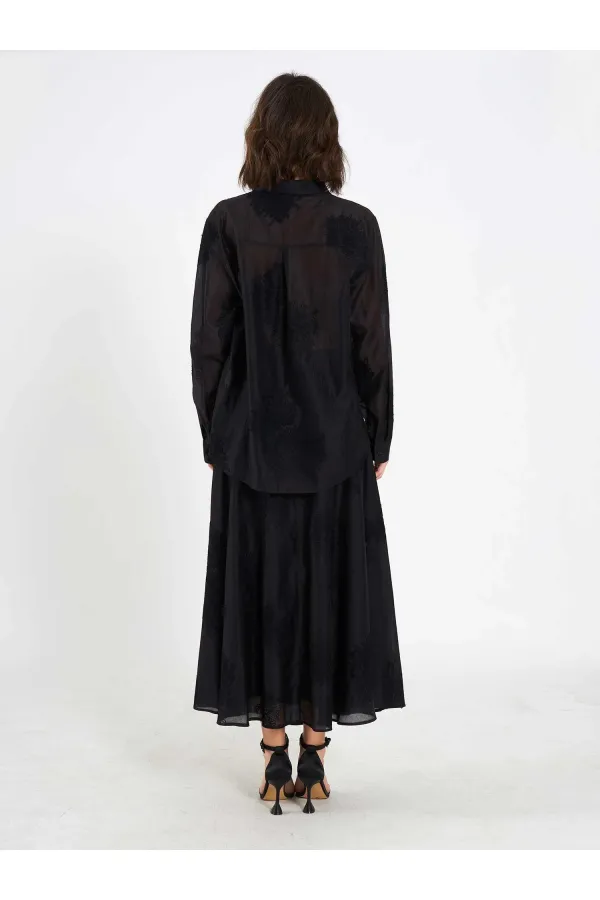 Chemise oversize brodée 080781