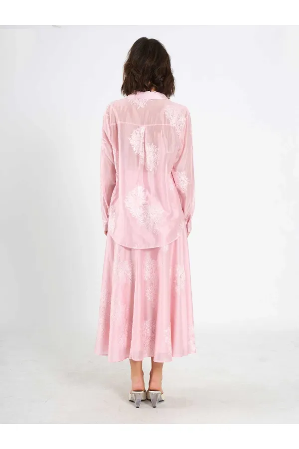 080781 Embroidered Oversize Shirt