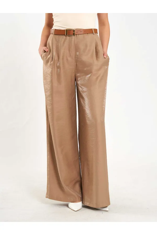 031660 Single Pleated Wide Belt Trousers